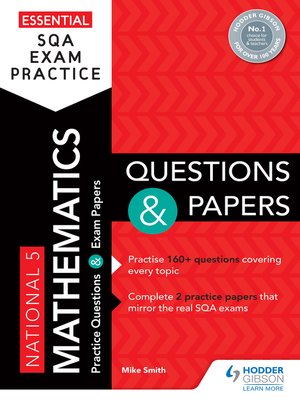 cover image of Essential SQA Exam Practice: National 5 Mathematics Questions and Papers